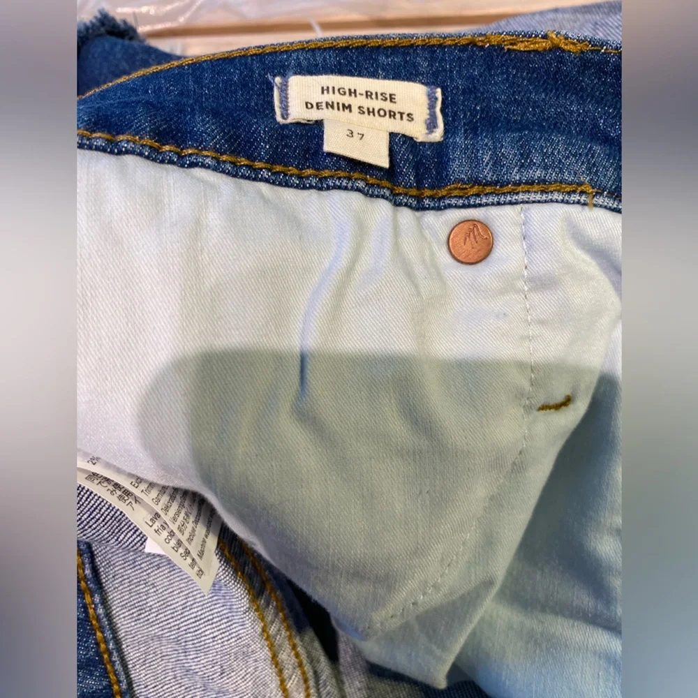 NWT MADEWELL DENIM HI-RISE CUTOFF DENIM SHORTS, JEAN SHORTS- SIZE 37, 14, 16 - Picture 9 of 16